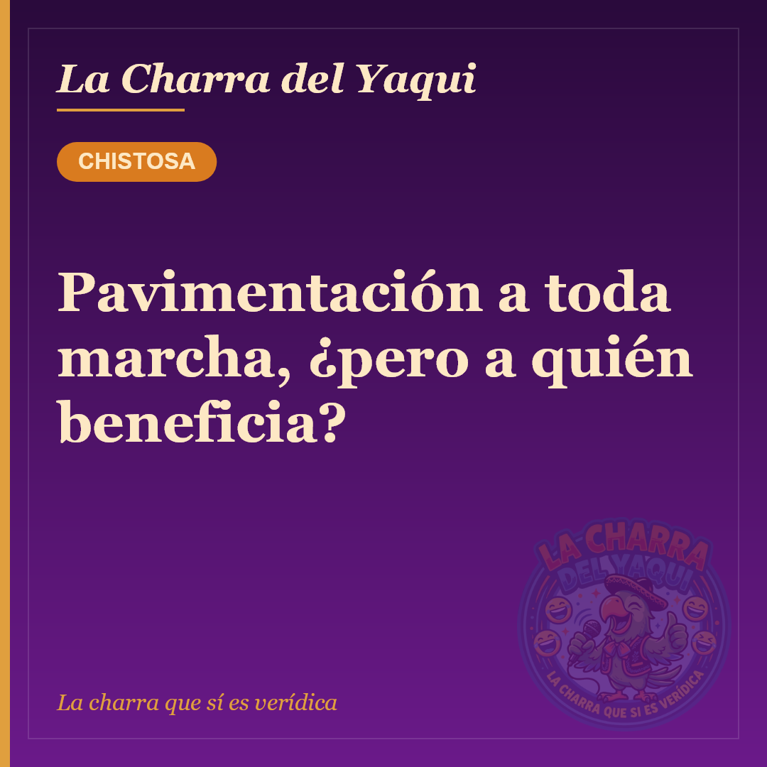 Pavimentación a toda marcha, ¿pero a quién beneficia?