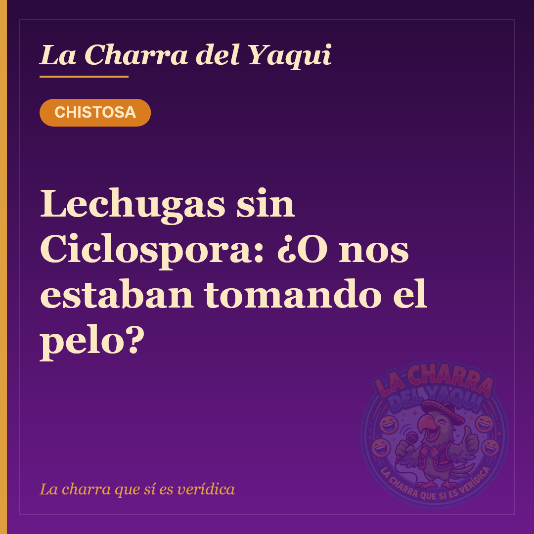 Lechugas sin Ciclospora: ¿O nos estaban tomando el pelo?