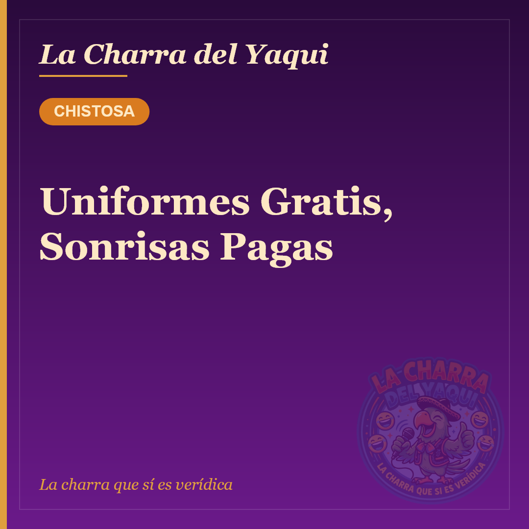 Uniformes Gratis, Sonrisas Pagas