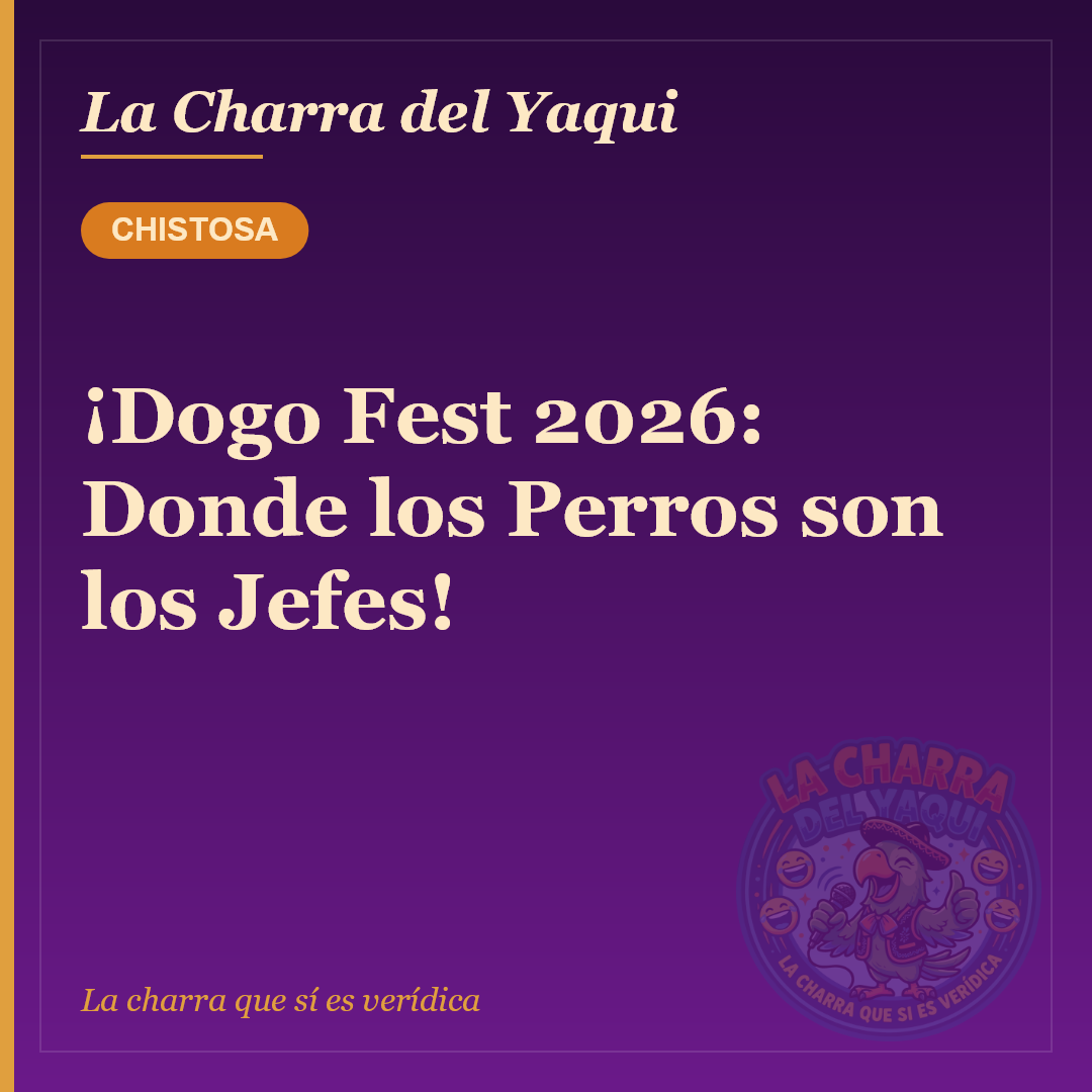 ¡Dogo Fest 2026: Donde los Perros son los Jefes!