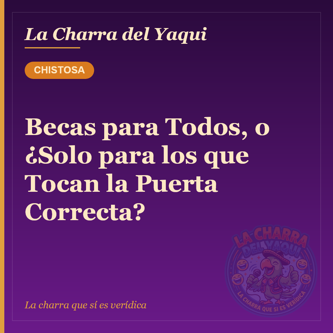 Becas para Todos, o ¿Solo para los que Tocan la Puerta Correcta?